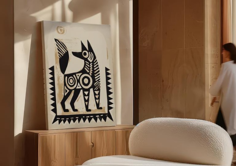Traditional Mexican Dog Poster - Traditional Folk Art Print on Matte Paper image 9