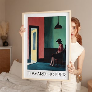 Edward Hopper Print, Edward Hopper Poster, Mid Century Modern, Edward Hopper Art, American Painting, Vintage Edward Hopper Poster