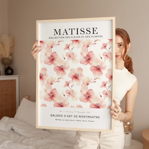 Henri Matisse Art Print, Pink Flower, Matisse Flower Poster, Flower Market Poster, Matisse Print, Matisse Plant, Botanical Poster