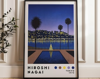 永井博アートプリント、室内装飾、日本のシティポップ、ヴェイパー