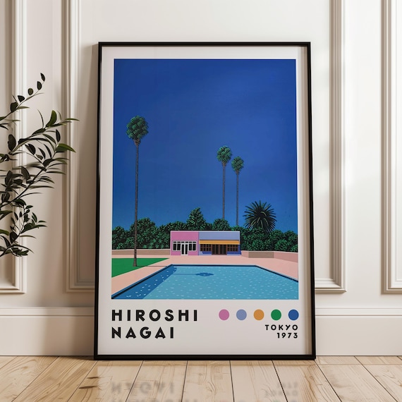 永井博アートポスター、日本のアートプリント、モダンアートプリント