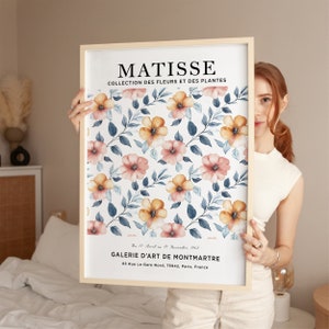Henri Matisse Kunstdruck, Matisse Blumenposter, Blumenmarkt Poster, Matisse Druck, Matisse Pflanze, Pastellblume, botanisches Poster