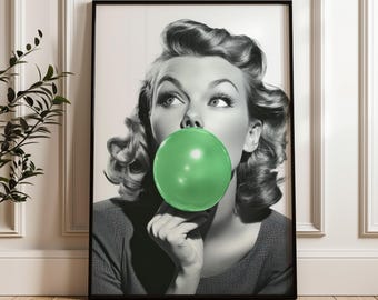 President Theodore Roosevelt Bubble Gum Pop Art,whimsical Altered