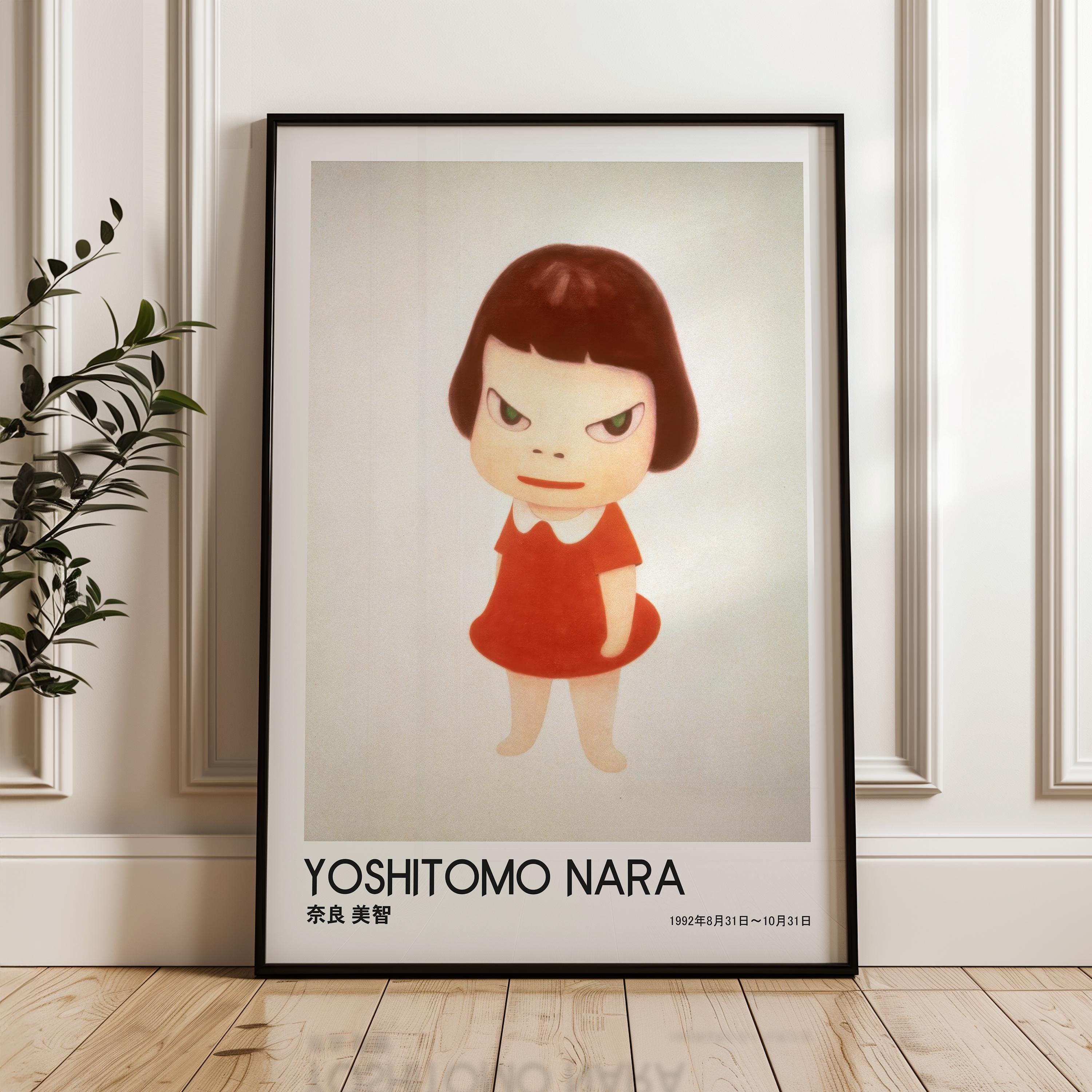 Angry Girl Character, Yoshitomo Nara Wall Art Print, Contemporary