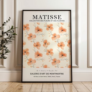 Henri Matisse Kunstdruck, Pfirsichblume, Matisse Blumen Poster, Blumenmarkt Poster, Matisse Druck, Matisse Pflanze, botanisches Poster