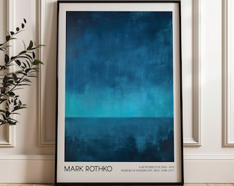 Mark Rothko Art Print, Modern Painting, High Quality Poster, Exhibition Poster, Minimalist Abstract, Vintage Home Decor, Wall Art