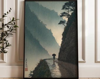 ヴィンテージの日本画、ネズミと大根、動物画、日本美術、リビング