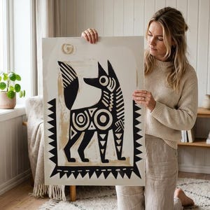 Traditional Mexican Dog Poster - Traditional Folk Art Print on Matte Paper image 16