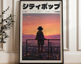 ヴィンテージスタイルのマニフェストアート、レトロアニメの壁飾り