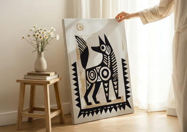 Traditional Mexican Dog Poster - Traditional Folk Art Print on Matte Paper image 8