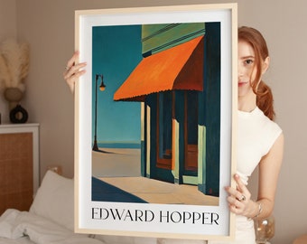 Edward Hopper Print, Edward Hopper Poster, Mid Century Modern, Amerikanischer Realismus, Edward Hopper Kunst, Vintage Edward Hopper Poster
