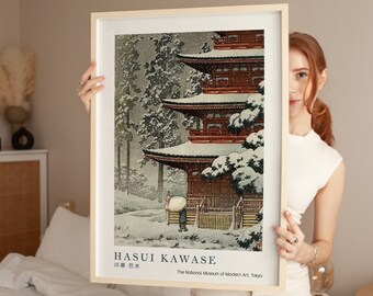 Hasui Kawase konsttryck, japansk utställningsaffisch, väggdekor, natur, högkvalitativt tryck vardagsrumsdekor, väggkonst, träblocktryck