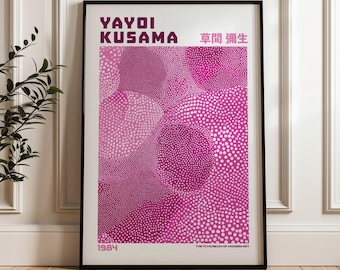 Yayoi Kusama Print, Modern Art Print, Yayoi Kusama Exhibition