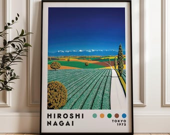 永井博アートプリント、ヴェイパーウェイヴプリント、ミニマリスト