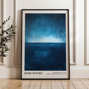 Mark Rothko Art Poster, Abstract Art, Modern Art Exhibition Poster