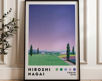 永井博アートプリント、モダンアートプリント、デジタルダウンロード