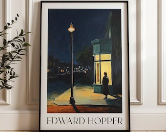 Edward Hopper Print, Edward Hopper Poster, Mid Century Modern, Vintage Edward Hopper Poster, Edward Hopper Kunst, Amerikanischer Realismus