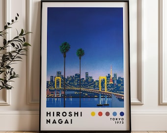 永井博アートプリント、ヴェイパーウェイヴプリント、ミニマリスト