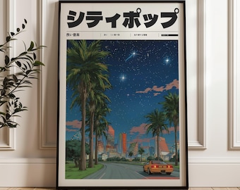 Vintage Style Manifest Art, Retro Japanese Y2K Poster, Retro Anime Wall Decor, Indie Room Decor, Aesthetic 90s Vaporwave Print
