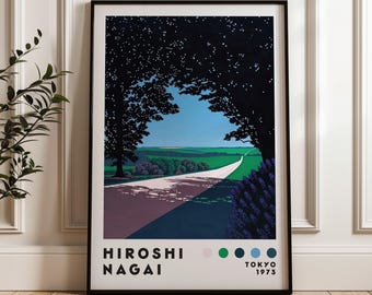 永井博アートプリント、ホームデコレーション、ヴェイパーウェイヴ