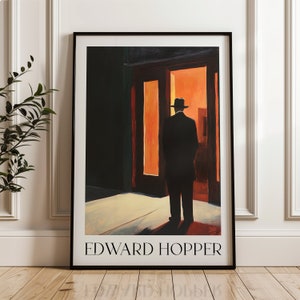 Edward Hopper Print, Edward Hopper Poster, Mid Century Modern, American Painting, Vintage Edward Hopper Poster, Edward Hopper Art
