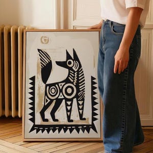 Traditional Mexican Dog Poster - Traditional Folk Art Print on Matte Paper image 13