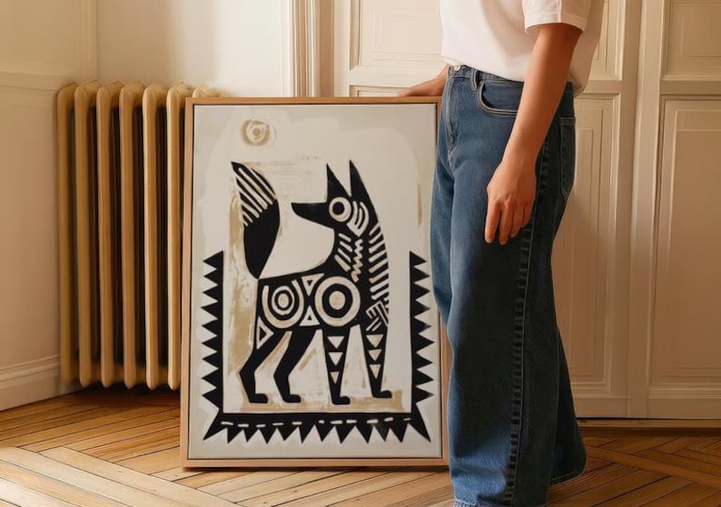 Traditional Mexican Dog Poster - Traditional Folk Art Print on Matte Paper image 13