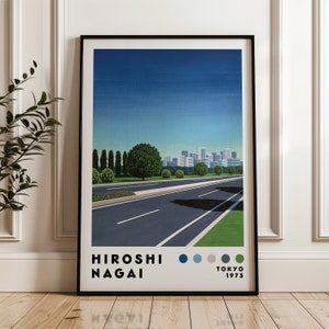 Hiroshi Nagai Art Print, Japanese Art Poster, Vaporwave Print, Home Decor, Japanese City Pop, Modern Art Print, Minimalist Poster