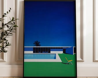 Modern House With Pool, Hiroshi Nagai Japanese City Pop, Digital