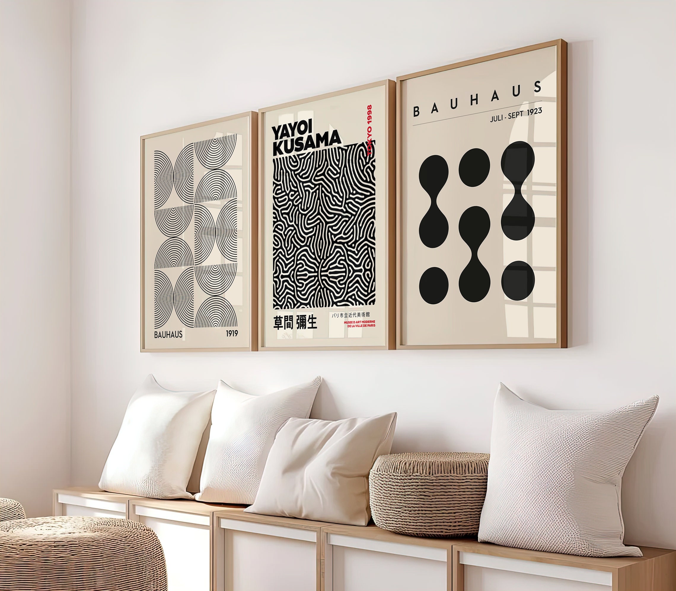 【Lily Jo様　確認用】アートミュージアム3枚セット Set of 3 Prints Yayoi Kusama Poster - Etsy