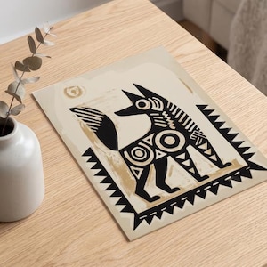 Traditional Mexican Dog Poster - Traditional Folk Art Print on Matte Paper image 17