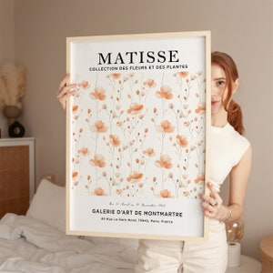 Henri Matisse Kunstdruck, Matisse Blumenposter, Blumenmarkt Poster, Matisse Druck, Matisse Pflanze, botanisches Poster, Pfirsichblume