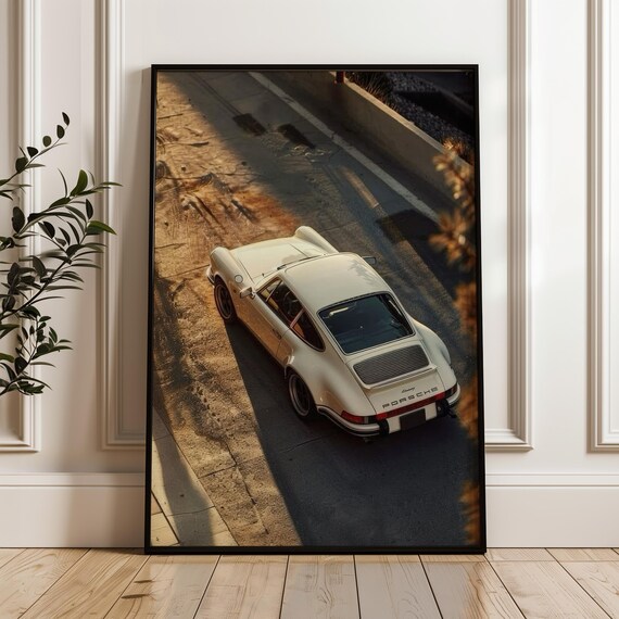 Vintage  911, Automotive Wall Art Print, Classic Car Poster