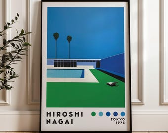永井博アートプリント、室内装飾、日本のシティポップ、ヴェイパー