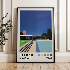 Hiroshi Nagai Art Print, Japanese Art Poster, Vaporwave Print, Home Decor, Modern Art Print, Japanese City Pop, Minimalist Poster
