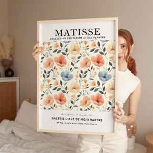 Henri Matisse Art Print, Matisse Flower Poster, Flower Market Poster, Matisse Print, Pastel Color Flower, Matisse Plant, Botanical Poster