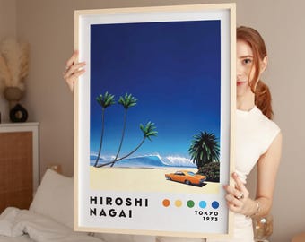 永井博アートプリント、室内装飾、日本のシティポップ、ヴェイパー