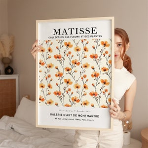 Henri Matisse Kunstdruck, orange Blume, Matisse Blumen Poster, Blumenmarkt Poster, Matisse Druck, Matisse Pflanze, botanisches Poster
