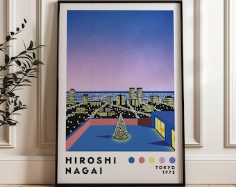 永井博アートプリント、ヴェイパーウェイヴプリント、ミニマリスト