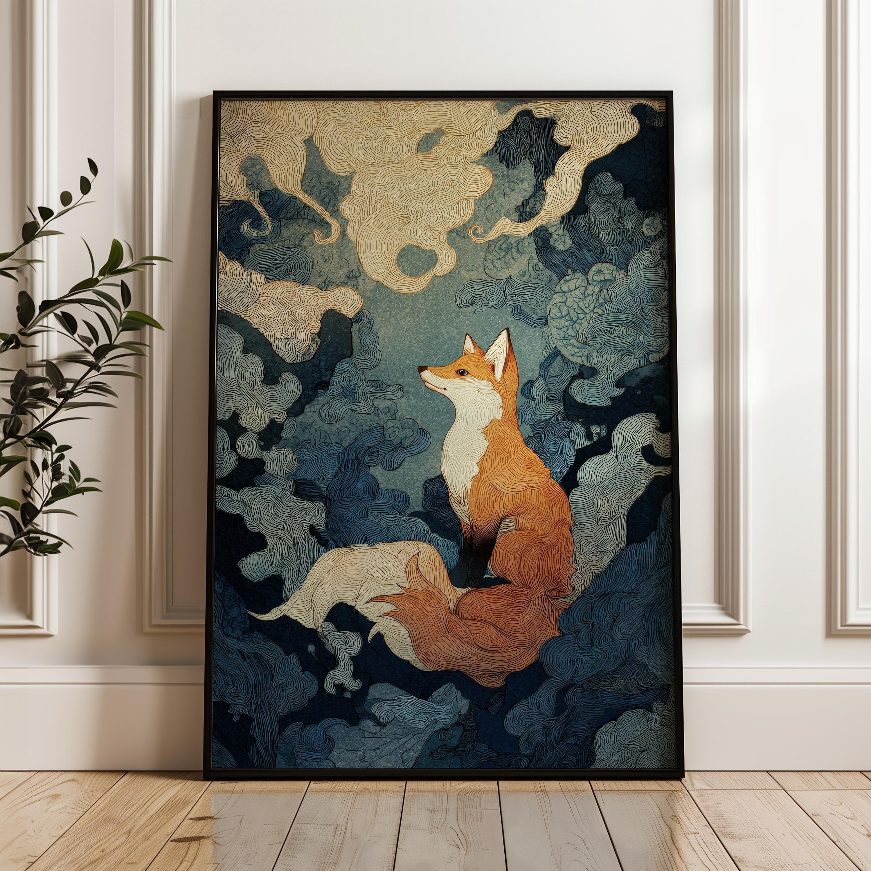 Vintage Japanese Lithograph - Etsy