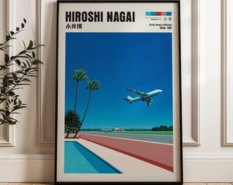 永井博 アートプリント、ヴェイパーウェイヴ ジャパニーズ シティ