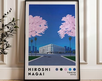 永井博【限定100部】パルコプリントセンター アートポスター (新品・未使用) 永井博アートプリント、室内装飾、日本のシティポップ、ヴェイパー