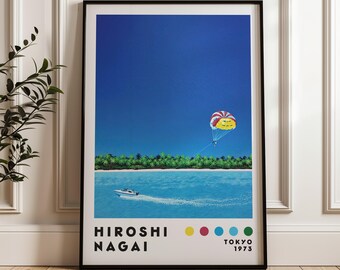 【額縁付き】 永井博（Hiroshi Nagai） A2ポスター コート 額縁付き】 永井博（Hiroshi Nagai） A2ポスター コート 【公式通販】