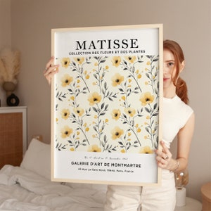 Henri Matisse Kunstdruck, gelbe Blume, Matisse Blumen Poster, Blumenmarkt Poster, Matisse Druck, Matisse Pflanze, botanisches Poster