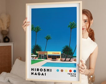 永井博によるサンセット アートプリントポスター、80年代の美学