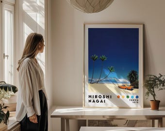 永井博アートプリント、モダンアートプリント、日本のシティポップ