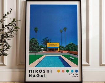 永井博アートプリント、ヴェイパーウェイヴプリント、ミニマリスト