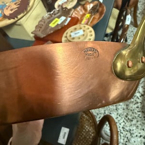 French Copper Frying Pan – Authentic Vintage Cookware Made in France