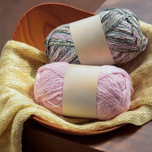 Hilo de lino Tencel 50 g – Hilo suave y transpirable para verano, hilo ligero para tejer a crochet chales, tops y prendas elegantes, lana hecha a mano