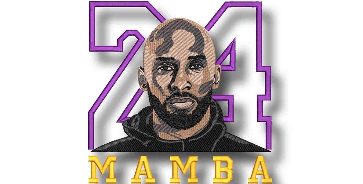 Kobe 24 Mamba Digital Embroidery